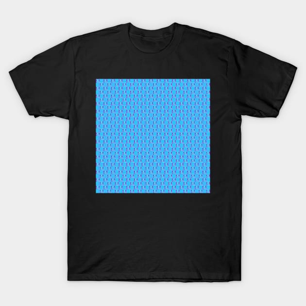 Geometric Blue. A cute micro pattern in a soft blue hue with a touch of purple. Select an item for a close-up look at the details in the pattern. T-Shirt by innerspectrum